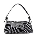 Retro Animal Print Messenger Bag Women Portable Shoulder Handbag (3 Zebra)