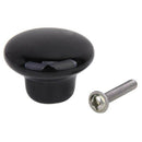 5 x Round Ceramic Cabinet/Drawer/Cupboard/Bin Pull Knobs Handles---Black I3E4