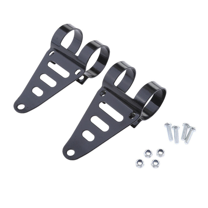 41-43mm Motorcycle Adjustable Headlight Mounting Bracket Head Lamp Holder Stand