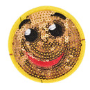 6pcs/set Embroidery Sequined   Patches Smile Face Iron On Patches AppliqueJR