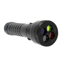 LED Flashlight Signal Torch Lamp 4-Color Light Rechargeable Camping Outdoor