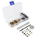 240x 6/8/12mm Double Cap Rivets Brass Stud Fixing Tools Kit For Leather Belt