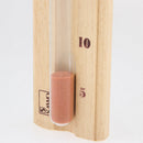 15 Minutes Sauna Room Sand Clock Glass Timer, Wooden Hourglass with Red Sands,