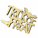 10pcs Wooden Halloween Trick or Treat Pendant Small Hangings Pendants Props