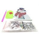 DIY Special Shaped Diamond Painting Wallet Snowman Coin Purse Keychain Gift