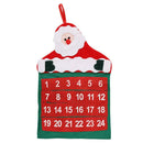 Non-Woven Christmas Santa Claus Calendar Creative Xmas Kalendar Home Decor