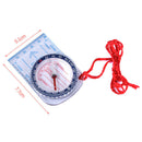1pc Portable Compass Ruler Scale Scout Hiking Camping Boating Orienteering Ma-