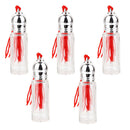 5x Empty Roll On Roller Ball Bottle Refill Perfume Fragrance 5ml & Tassel