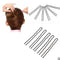 50pcs Hair Waved U-shaped Bobby Pin Barrette Salon Grip Clip Hairpins Black New