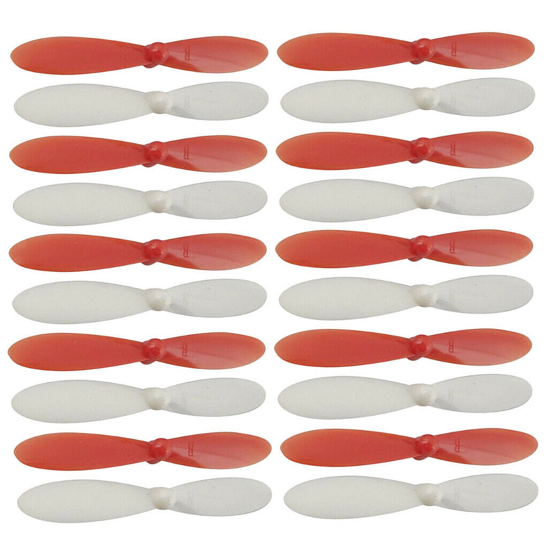 20 Pcs White&Red Durable Propeller for Hubsan X4 H107L H107C H107D RC Drone