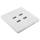 4 USB Port 5V 3.1A Wall Charger Outlet Power Supply Socket Plate Panel Face