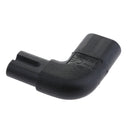 1 X IEC320 C7 To C8 Right Angle 90 Degree Angled AC Power Adapter Extension