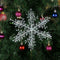 3pcs Christmas White Snowflake Windows Party Xmas Trees Hanging Decor (11cm