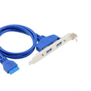 With Baffle 20Pin To Usb3.0 Two Port Expansion Baffle Line Mainboard 20P To