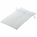100 Ivory Organza Wedding Favour Bags Jewellery Pouches 9cm x 12cm