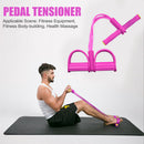 Fitness Pilates Sit-up Pedal Rally TPE Tension Resistance Band Pull Rope A