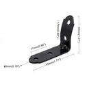 2pcs Glove Box Repair Kit for Audi A4 B6 B7 S4 RS4 8E 2001-2008 Black