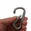 8 PCS Aluminum D-Ring Locking durable Strong and Light Large Carabiner Clip A2F4