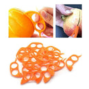 Orange Citrus Peelers Cosmer Set of 15 Plastic Easy Slicer Cutter Peeler Opener