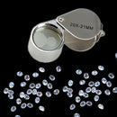 Mini 20 x 21mm Jeweler Loupe Eye Magnifier Magnifying Glass Triplet
