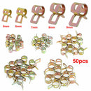 Fastener 5/6/7/8/9mm 50Pcs Spring Clip Fuel Water Line Hose Pipe Air Tube Clamps