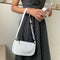 Women Casual Handbag Simple Nylon Daily Female Totes Shoulder Bags (White)