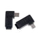 2X 90 Degree Micro Left &Right Angle USB Male to Female Plug Adapters Charger~Z