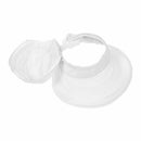 Summer Fashion Bowknot Big Visor Cap Beach Sun Hat White