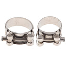 2pcs Motorcycle Exhaust Clamp Clip Replacement Pipe Hose Clip Tube Clamps