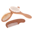 3Pcs Wooden Baby Hair Brush Comb For Newborns Toddlers Hairbrush Head Massag Hn
