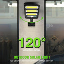 Solar Sensor Waterproof Garden Wall Lamp with Remote Control (A 60 COB) A