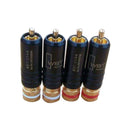 1X(4Pcs Rca Locking Plugs Audio Video Connectors