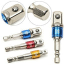 3PCS Socket Adapter Impact Set Hex Shank to 1/4 3/8 1/2 inch Colorful Exten H9W8