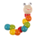 Baby Variety Twist-colored Insects Educational Inchworm Wooden Toys Blocks