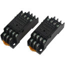 2pcs Relay 14-Pin 35mm DIN Rail HH54P MY4 Power Socket Base PYF14A X7A5