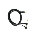 6.35mm Male Stereo to 2x 6.35mm Male Right Angle Y Splitter Audio Cable