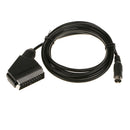 RGB Scart Cable TV Lead Black PVC Copper for Sega  2 Mega Drive MD 2
