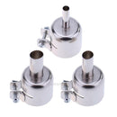 3x 5/8/10mm Stainless Steel Hot Air Nozzles for 858D 878D 898D Soldering Station