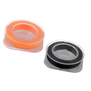 2pcs Fishing Rod Guides Fixing Line Eye Rings Wrapping Thread Black,Orange