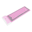 Waterproof Portable Silicone Mute Gaming Wireless Keyboard For Laptops