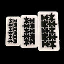 3Pcs Geometry Fondant Cookie Cake Mold Fondant Decor Embossed Tools Strip U3A3