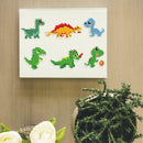 Child DIY Diamond Painting Round Drill Animal Dinosaur Stickers Phone Decor