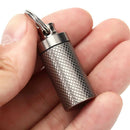 Outdoor Mini Titanium Alloy Seals Bottle Waterproof Canister Medicine Bottles FT