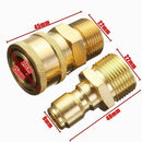 2pairs Solid Release Coupler Adapter 3/8" M22