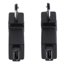 2pcs 90 Degree Micro USB Female to Micro USB Male Adapter Connector