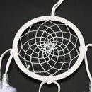 Handmade atrapauenos-SODIAL(R)Handmade atrapauenos white feather with clear