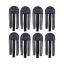 8 x Clamp Plastic Clamp Black for House Trash Bag N4B4