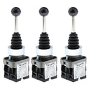 3Pcs 2NO Spring Return Joystick Controller Rotary Rocker Toggle Switch PA12