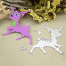 Christmas Deer Cutting Dies Stencil DIY Scrapbooking Album Paper Card