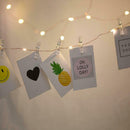 USB LED Photo Clips Lamp Garlands Battery for Wedding Xmas Star Light (5m)